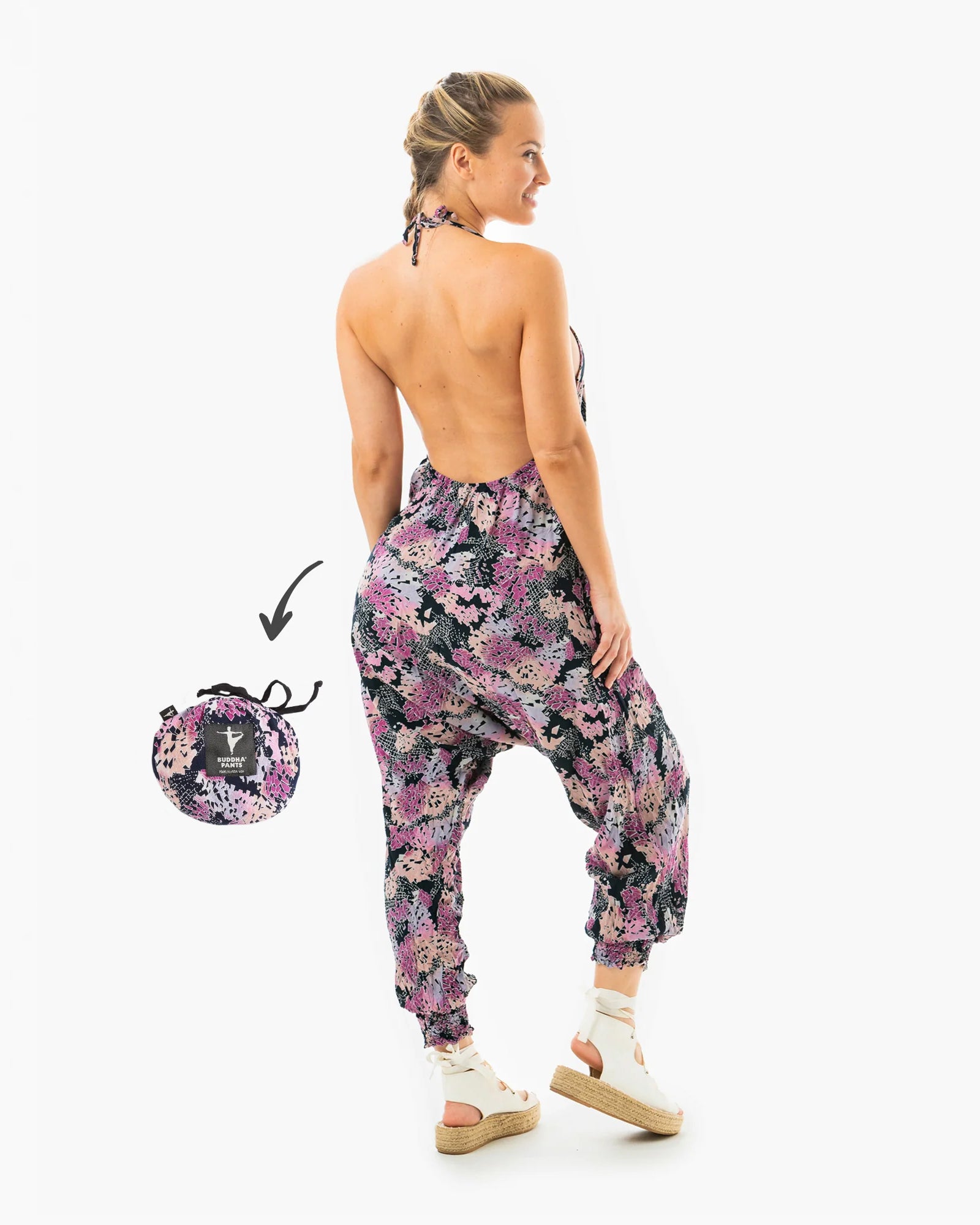 DIGITAL RAINBOW HAREM JUMPSUIT