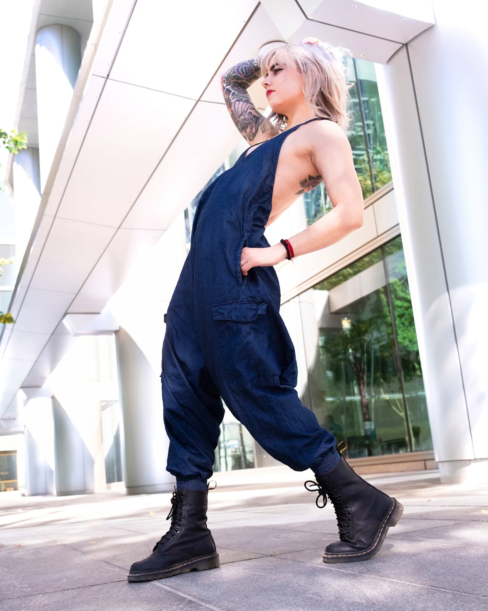 JEAN HAREM JUMPSUIT