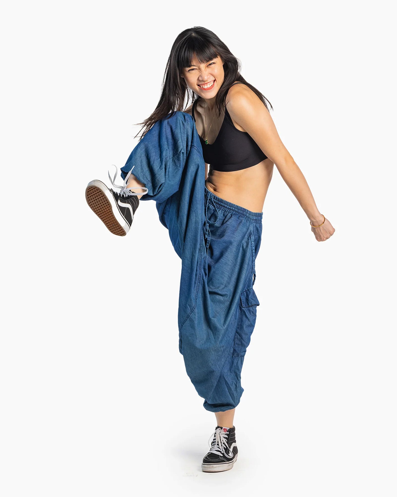 JEAN HAREM PANTS