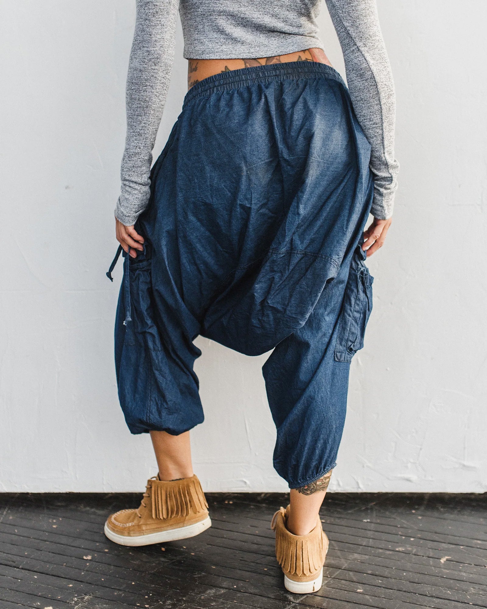 JEAN HAREM PANTS