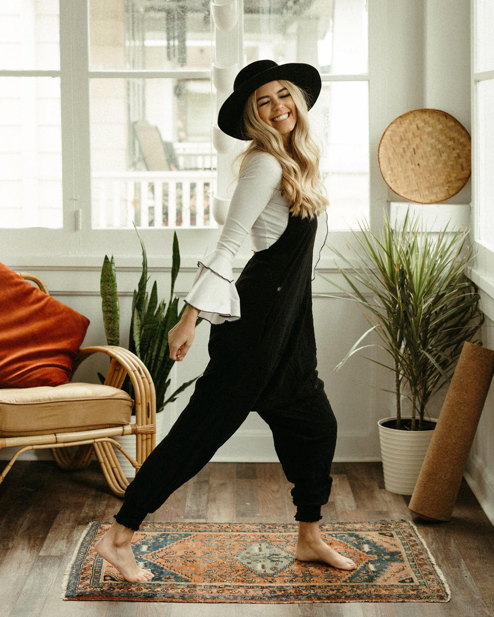 SOLID HAREM JUMPSUIT