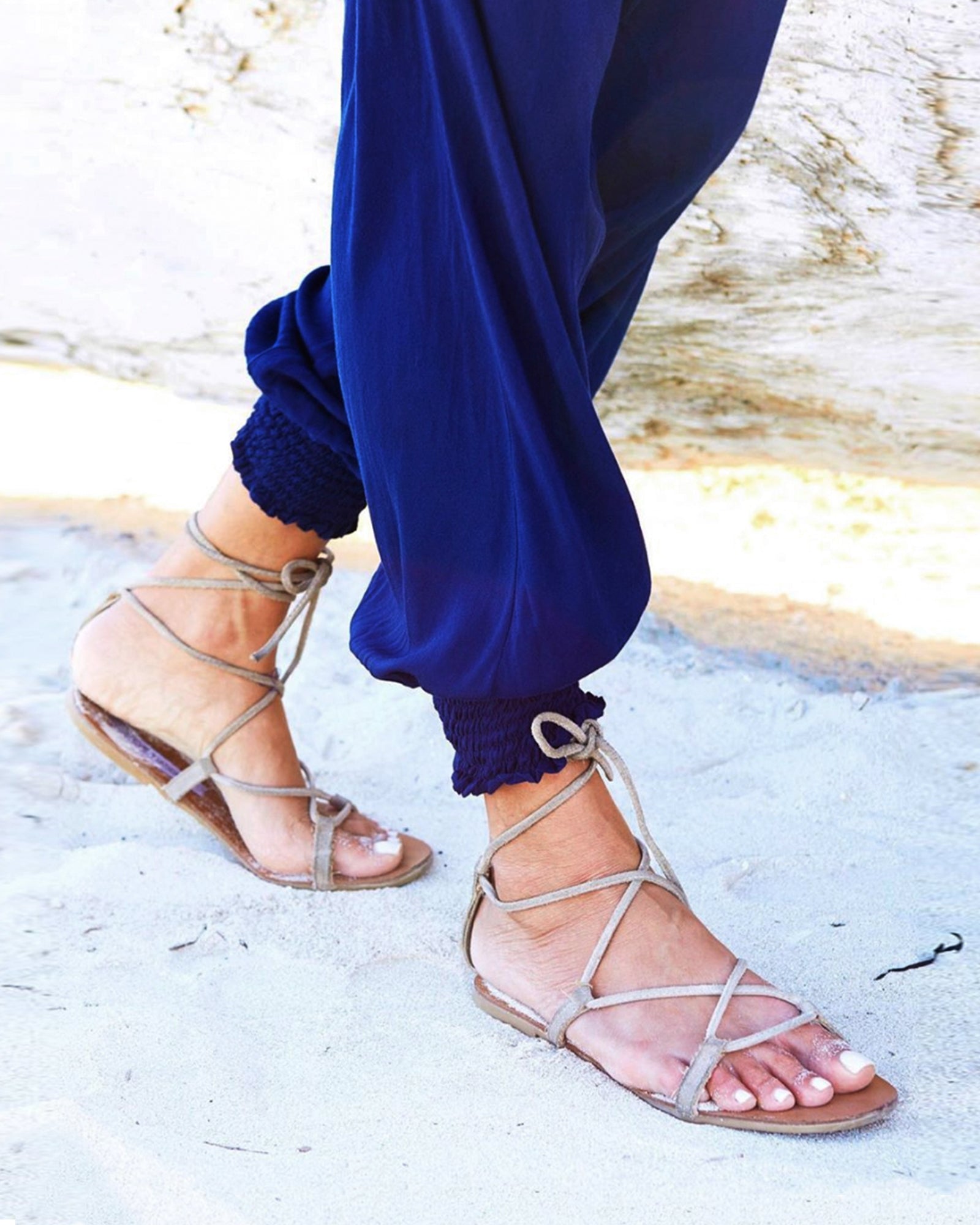 SOLID HAREM JUMPSUIT