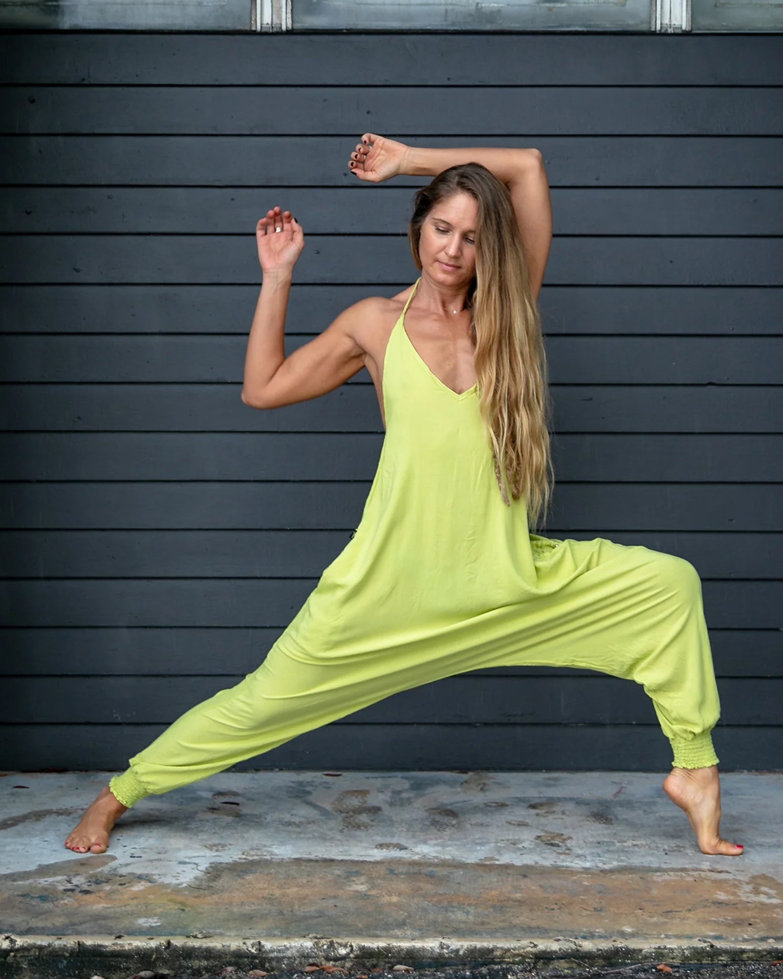 SOLID HAREM JUMPSUIT