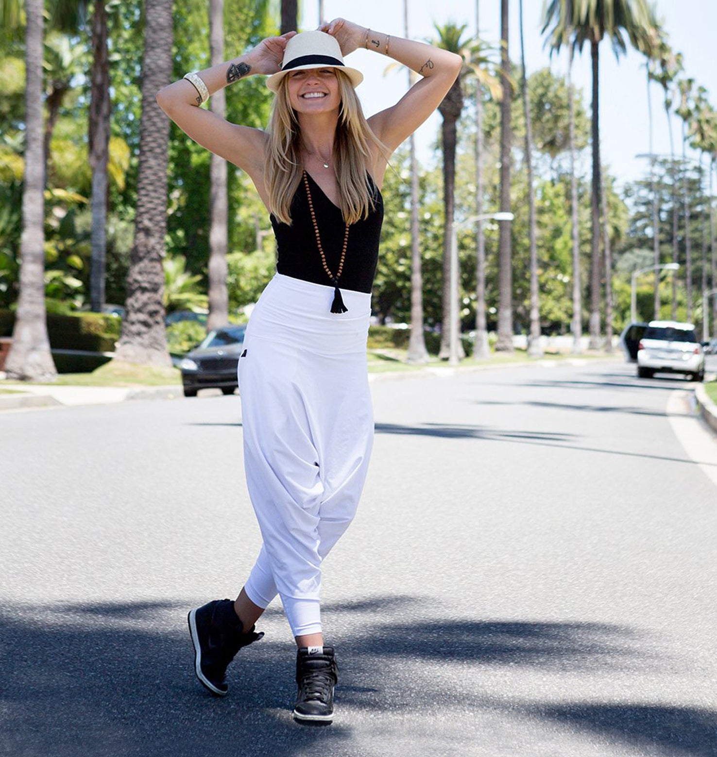 San Fran Dance Pants. Unisex. White.