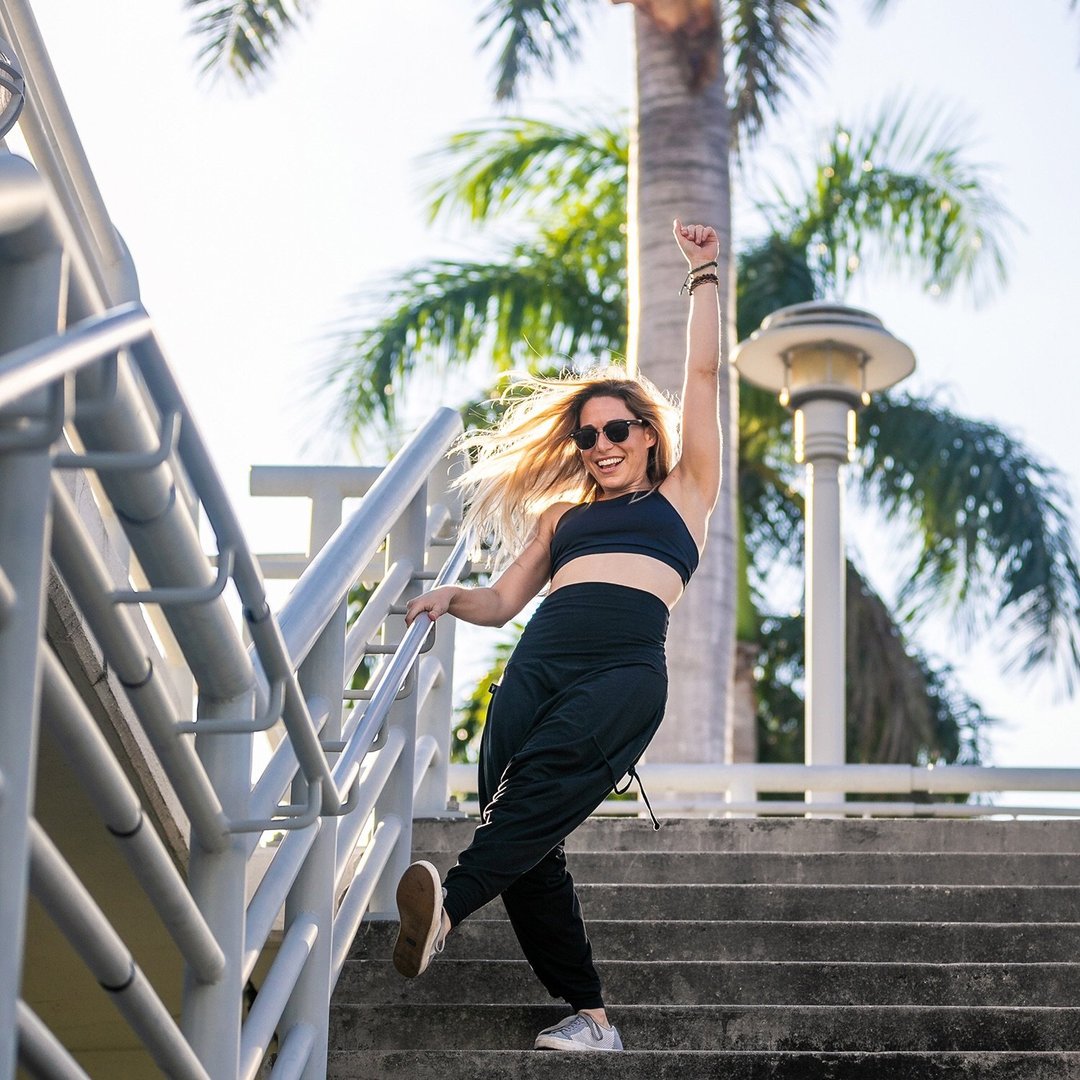 Yoga & Dance Pants in Black Organic Bamboo Cotton