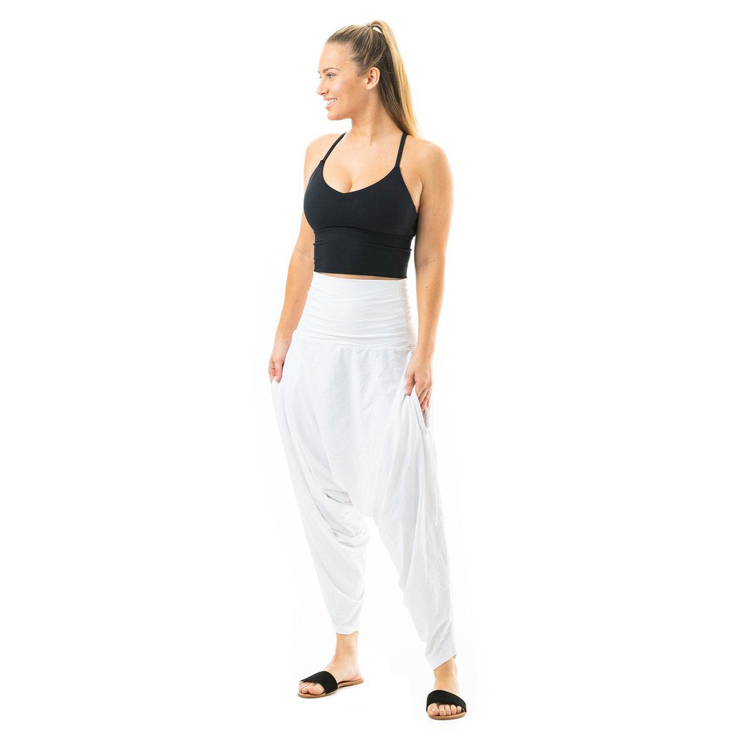 High-Waisted Jersey White San Frans