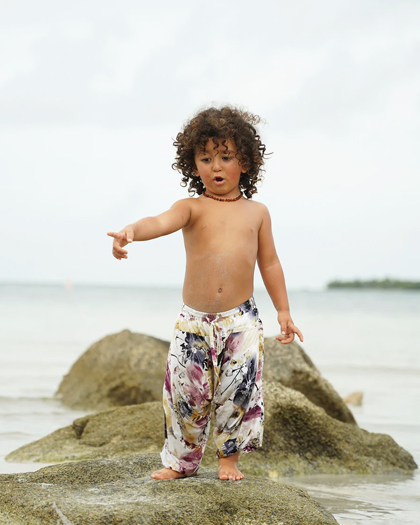 KIDS FLOWER PANTS