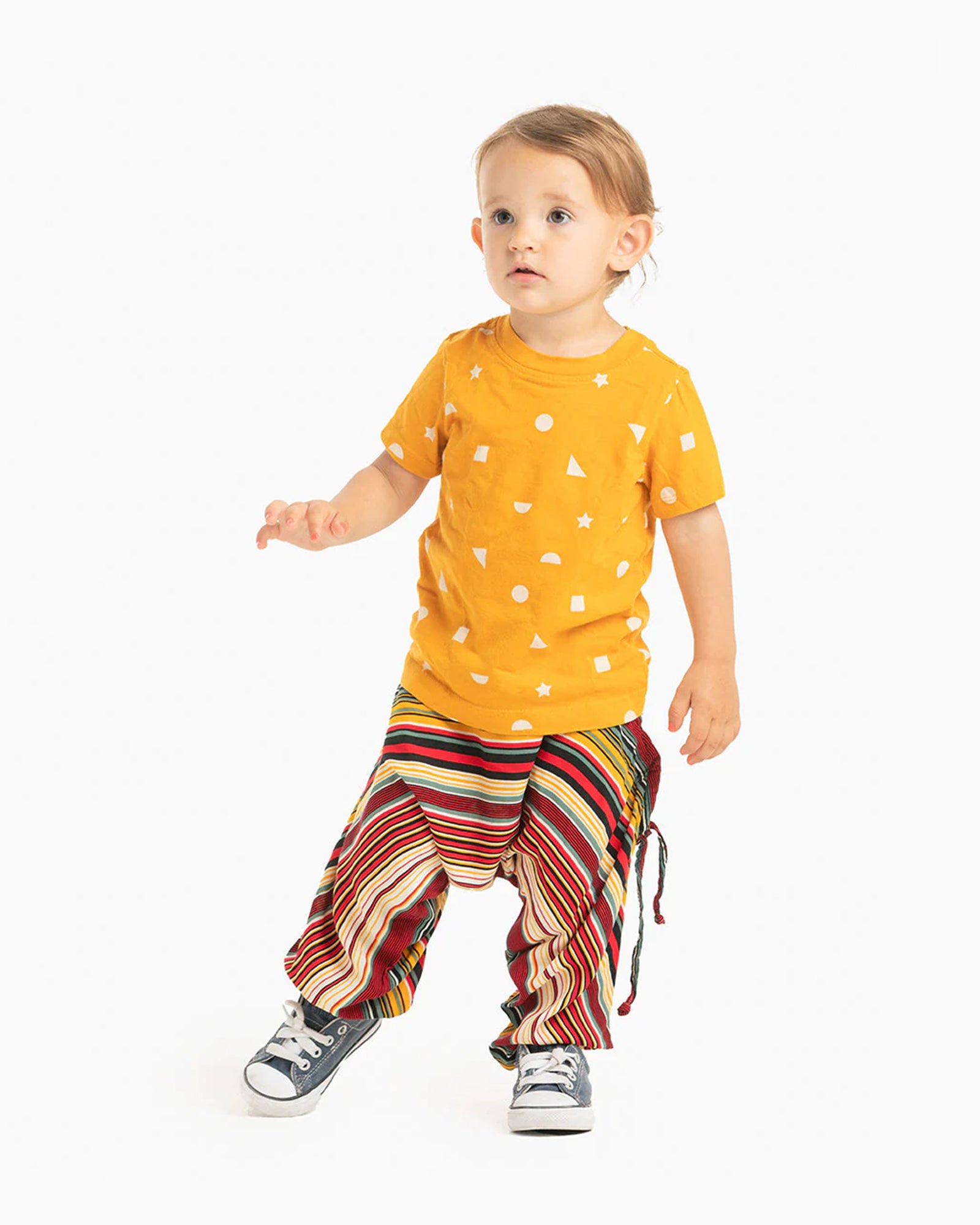 KIDS STRIPED HAREM PANTS