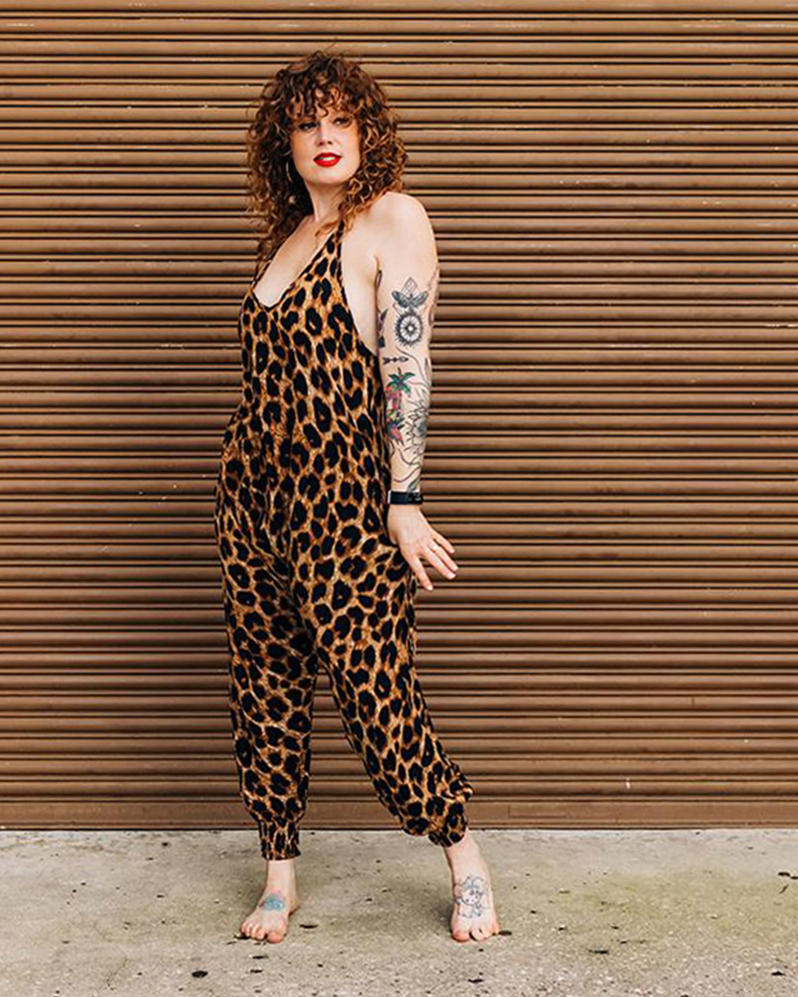 Leopard print all in one jumpsuit Let out your WILD side