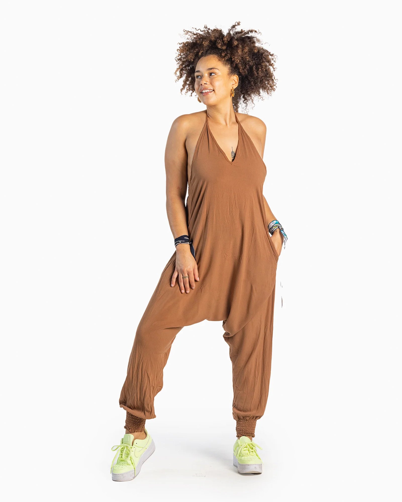 SOLID HAREM JUMPSUIT