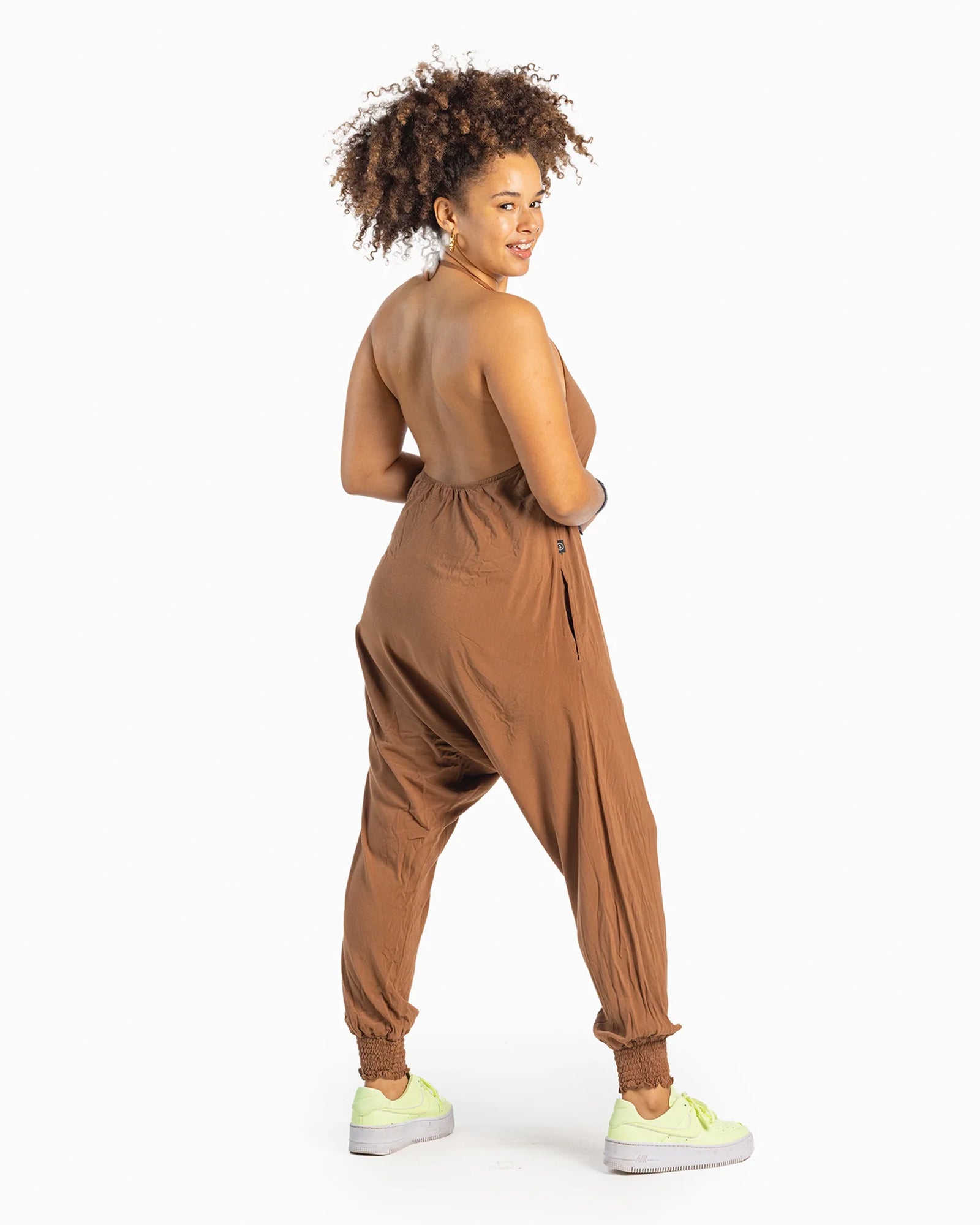 SOLID HAREM JUMPSUIT