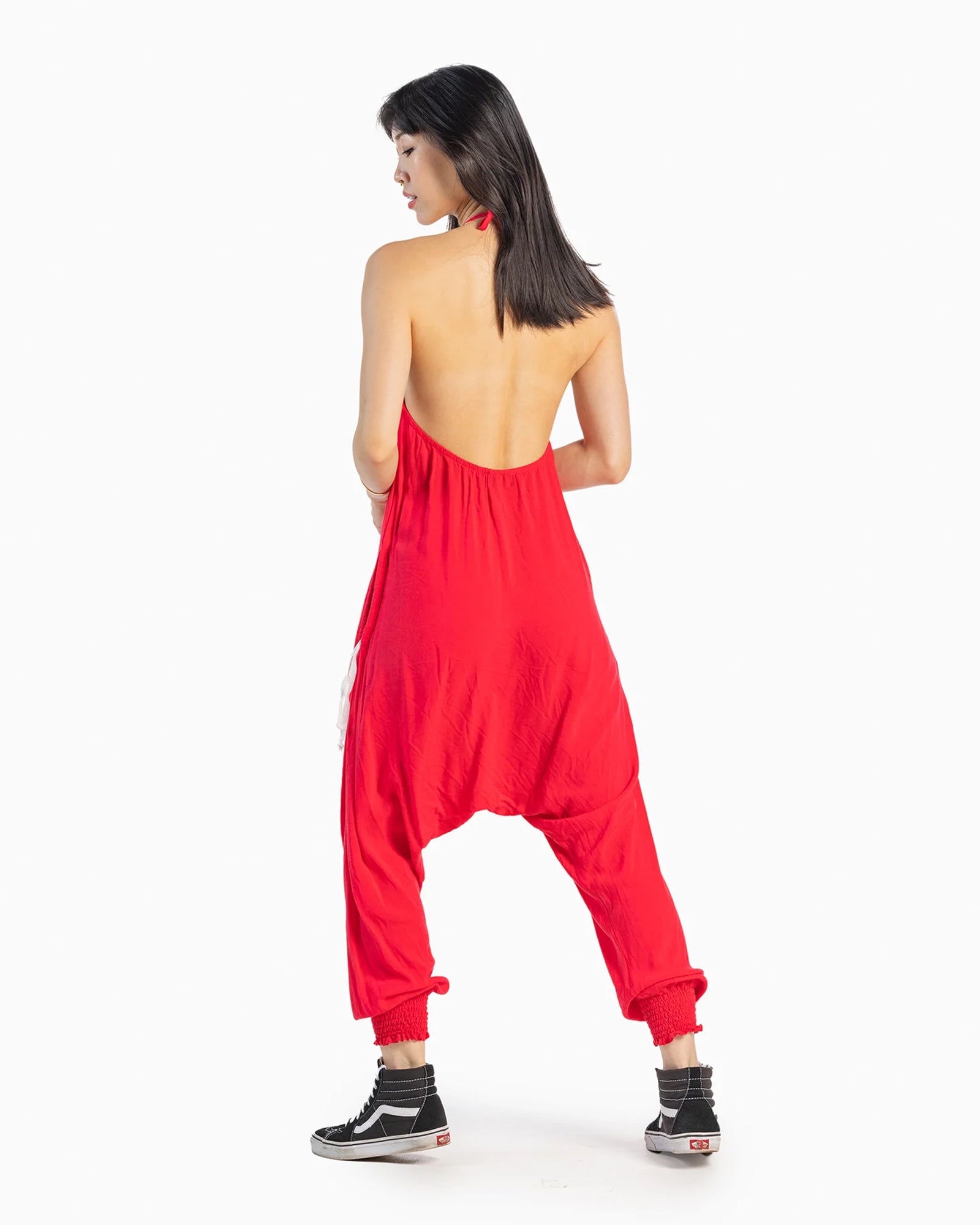 SOLID HAREM JUMPSUIT