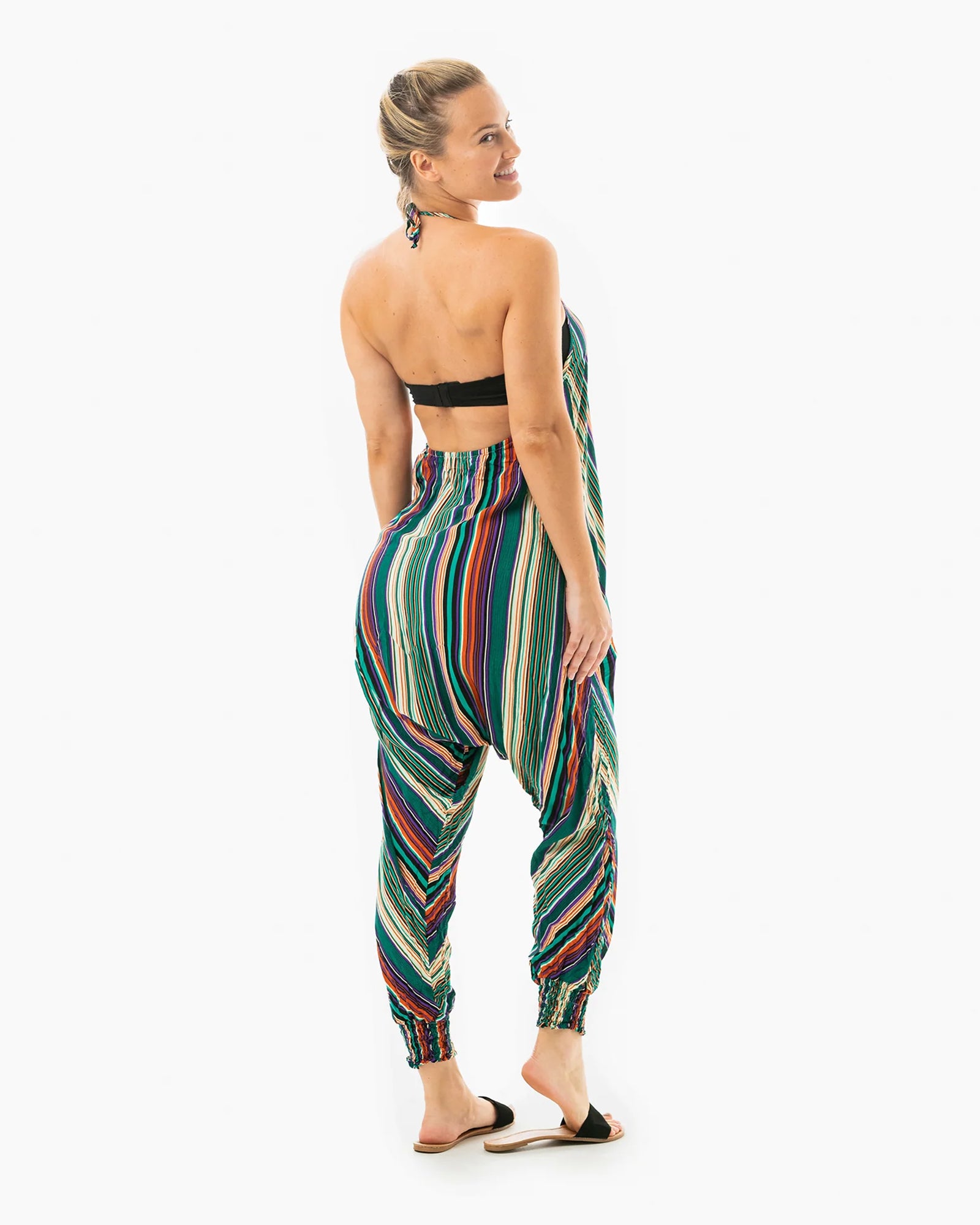 STRIPED JUMPSUIT