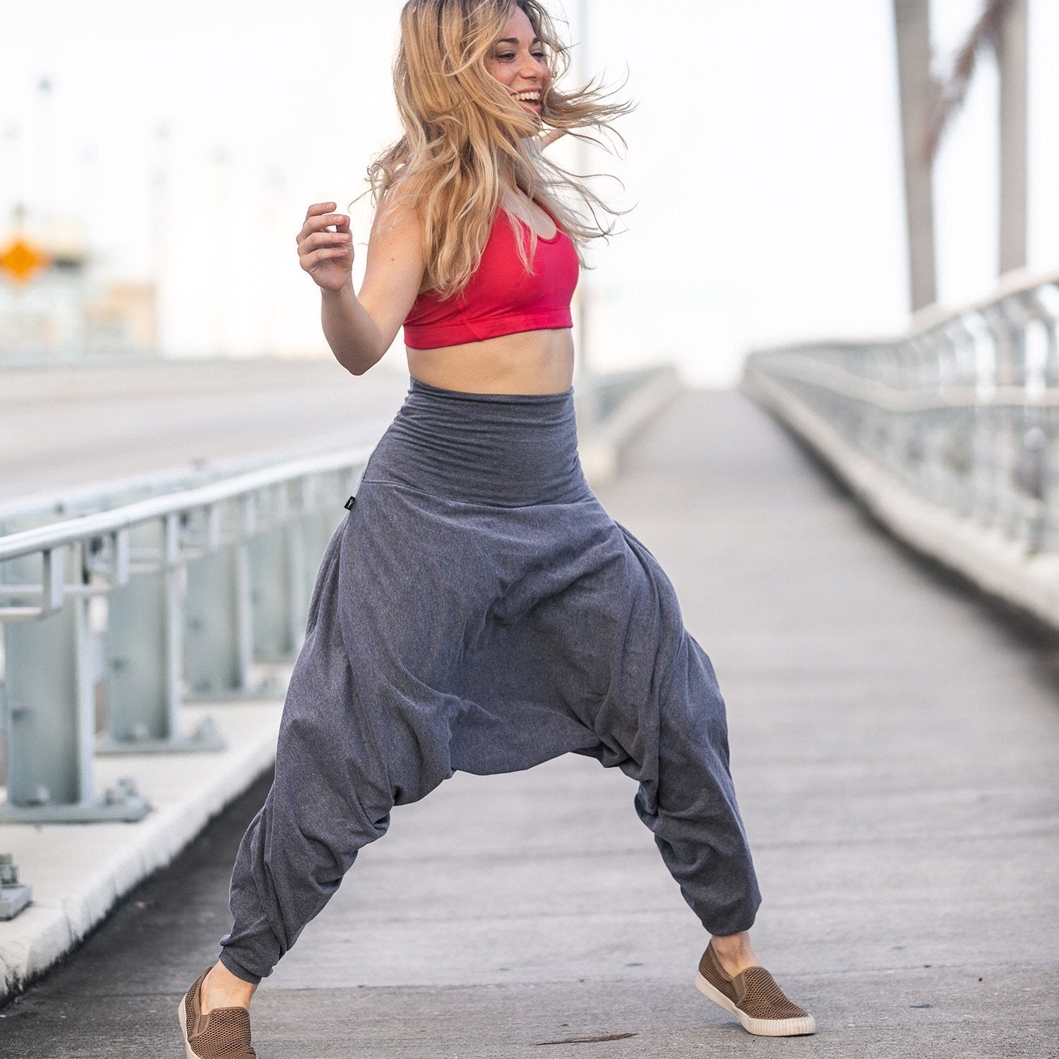 Dance, Yoga, Meditation Pants in Grey