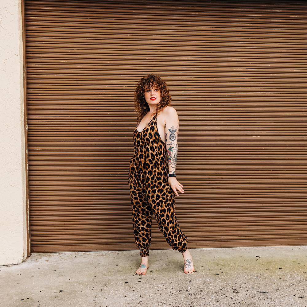 LEOPARD HAREM JUMPSUIT