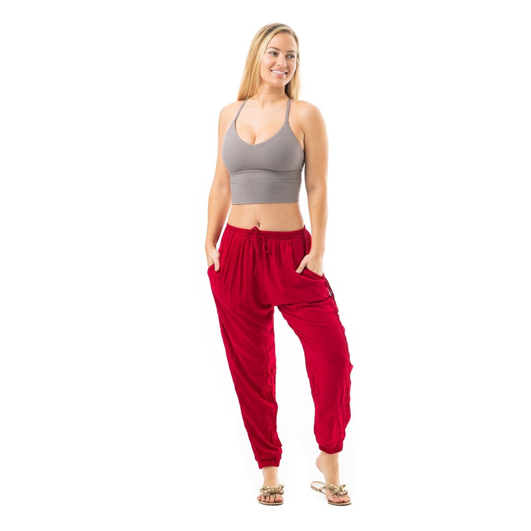 Yoga Harem Pants unisex Red 1800x1800